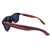 Load image into Gallery viewer, Zebrawood Sunglasses with Stars and Stripes Pattern
