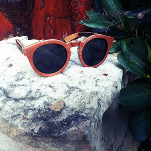 front view cinnamon skateboard sunglasses