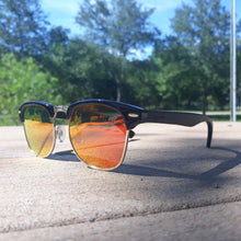 Load image into Gallery viewer, fire at night sunglasses side view outside