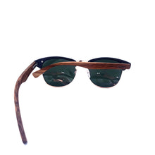 Load image into Gallery viewer, Real wood sunglasses rear view 