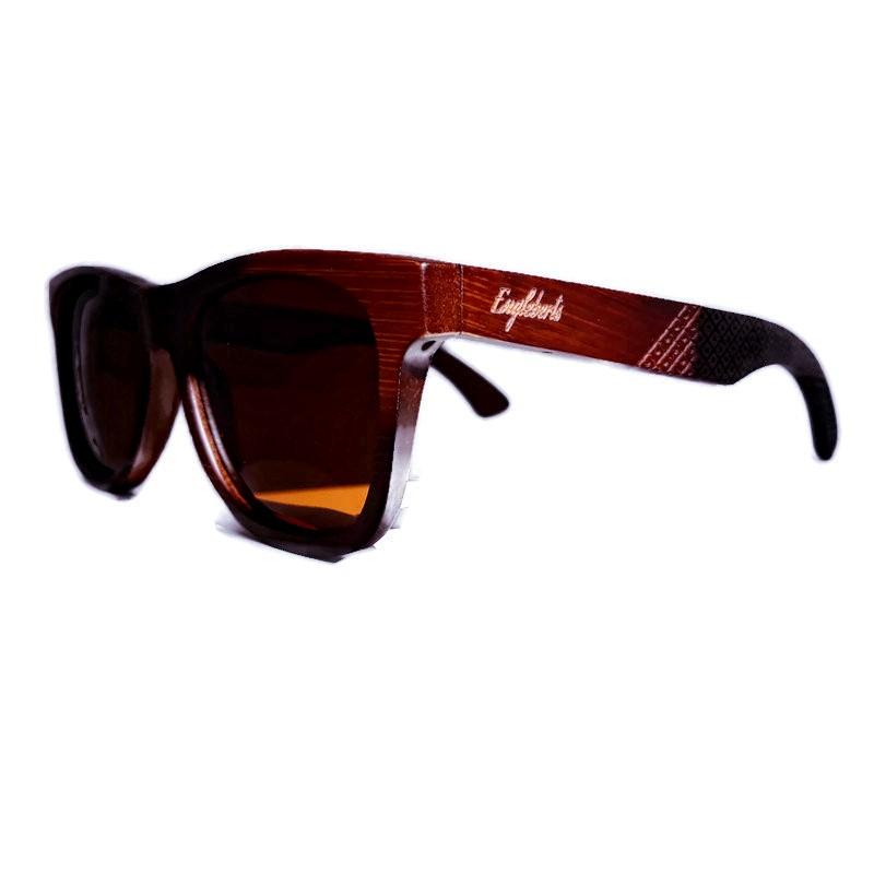Sienna Wooden Sunglasses, Tea Colored Polarized Lenses  display picture 1