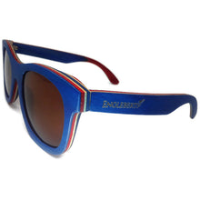 Load image into Gallery viewer, Blue Bamboo Brown Lens Sunglasses
