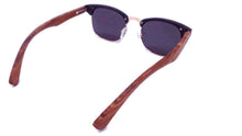 Load image into Gallery viewer, back view of wooden sunglasses