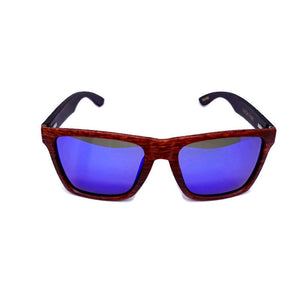 oak frame bamboo sunglasses front view