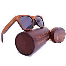 Load image into Gallery viewer, red stripe sunglasses with case