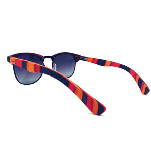 rear view colorful wood sunglasses