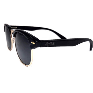 black bamboo sunglasses side view