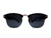 Load image into Gallery viewer, black bamboo sunglasses front view