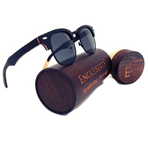 multi layer skateboard sunglasses with bamboo case