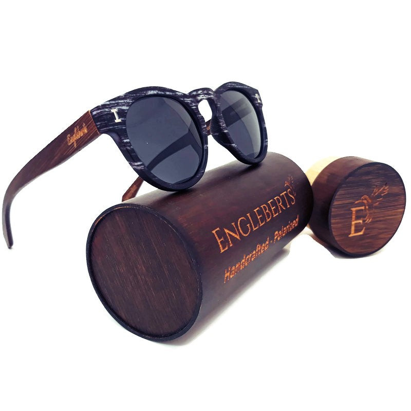 granite sunglasses with wood case