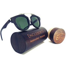 Load image into Gallery viewer, wood and metal sunglasses G15 lenses