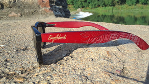 engraved rosewood sunglasses