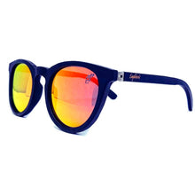 Load image into Gallery viewer, sunset sunglasses with red lenses and black bamboo arms