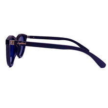 Load image into Gallery viewer, sunset mirror sunglasses with black wood arms