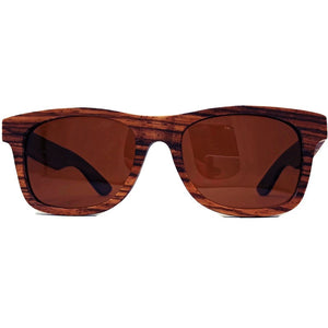 zebrawood full frame sunglasses front view